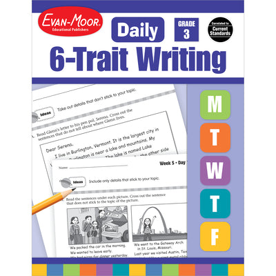 Cover Image for Daily 6-Trait Writing Grade 3 Te -- Evan-Moor Educational Publishers, Paperback