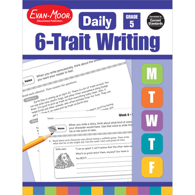 Cover Image for Daily 6-Trait Writing Grade 5 Te -- Evan-Moor Educational Publishers, Paperback