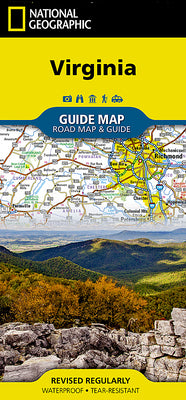 Cover Image for Virginia Map -- National Geographic Maps, Sheet Map, Folded