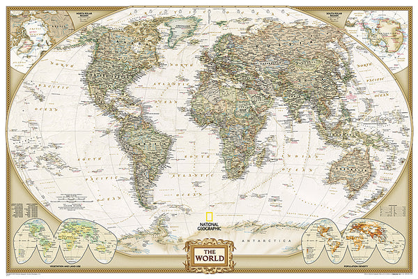 Cover Image for National Geographic World Wall Map - Executive (Poster Size: 36 X 24 In) -- National Geographic Maps, Other