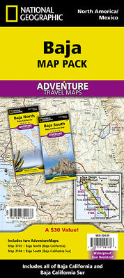 Cover Image for Baja [Map Pack Bundle] -- National Geographic Maps, Sheet Map, Folded
