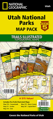 Cover Image for Utah National Parks [Map Pack Bundle] -- National Geographic Maps, Sheet Map, Folded