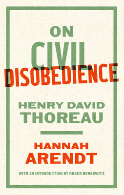 Cover Image for On Civil Disobedience -- Hannah Arendt, Paperback