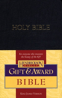 Cover Image for Gift & Award Bible-KJV -- Hendrickson Publishers, Imitation Leather