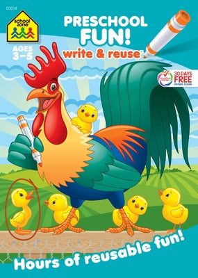 Cover Image for School Zone Preschool Fun! Write & Reuse Workbook -- School Zone, Paperback