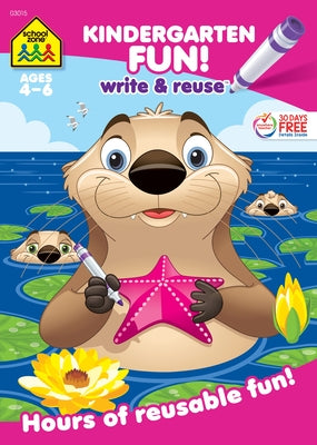 Cover Image for School Zone Kindergarten Fun! Write & Reuse Workbook -- School Zone, Paperback