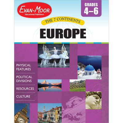 Cover Image for The 7 Continents Europe -- Evan-Moor Educational Publishers, Paperback