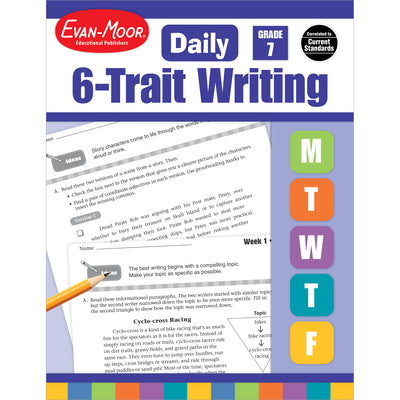 Cover Image for Daily 6-Trait Writing Grade 7 Te -- Evan-Moor, Paperback