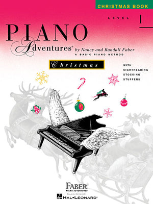 Cover Image for Piano Adventures: Christmas Book - Level 1 Sheet Music for Beginners Holiday Songbook with Easy Christmas Carols Learn-To-Play Christmas Songs for Ear -- Nancy Faber, Paperback