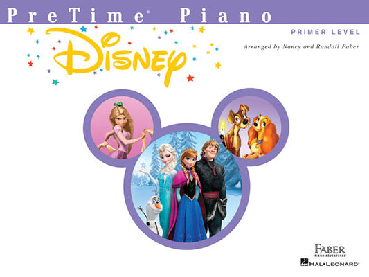 Cover Image for Pretime Piano Disney Beginner Piano Songbook Easy Disney Sheet Music for Kids and Students Primer Level Arrangements from Frozen, the Lion King, Mary -- Hal Leonard Corp, Paperback