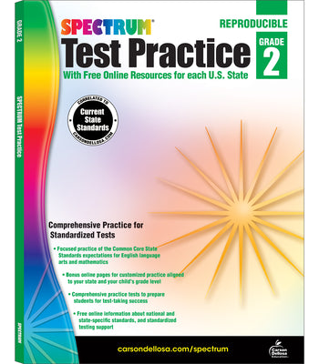 Cover Image for Spectrum Test Practice, Grade 2: Volume 62 -- Spectrum, Paperback