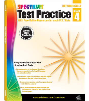 Cover Image for Spectrum Test Practice, Grade 4: Volume 64 -- Spectrum, Paperback
