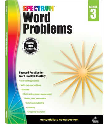 Cover Image for Word Problems, Grade 3: Volume 76 -- Spectrum, Paperback