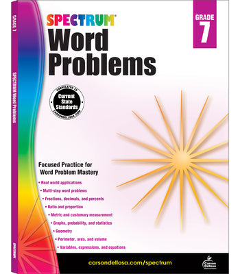 Cover Image for Word Problems, Grade 7: Volume 80 -- Spectrum, Paperback