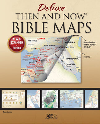 Cover Image for Deluxe Then and Now Bible Maps: New and Expanded Edition -- Rose Publishing, Spiral