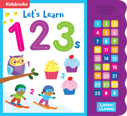 Cover Image for 27-Button Sound Book Let's Learn 123s -- Kidsbooks Publishing, Board Books