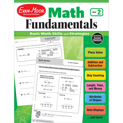 Cover Image for Math Fundamentals, Grade 2 -- Evan-Moor Educational Publishers, Paperback