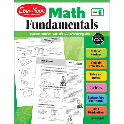 Cover Image for Math Fundamentals, Grade 6 -- Evan-Moor Educational Publishers, Paperback