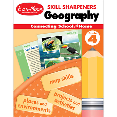 Cover Image for Skill Sharpeners: Geography, Grade 4 -- Evan-Moor Educational Publishers, Paperback