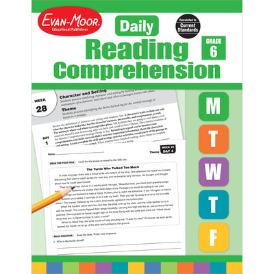 Cover Image for Daily Reading Comprehension, Grade 6 Te -- Evan-Moor Educational Publishers, Paperback