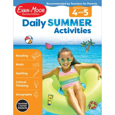 Cover Image for Daily Summer Activities Moving from 4th to 5th Gr -- Evan-Moor Educational Publishers, Paperback