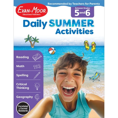 Cover Image for Daily Summer Activities Moving from 5th to 6th Gr -- Evan-Moor Educational Publishers, Paperback