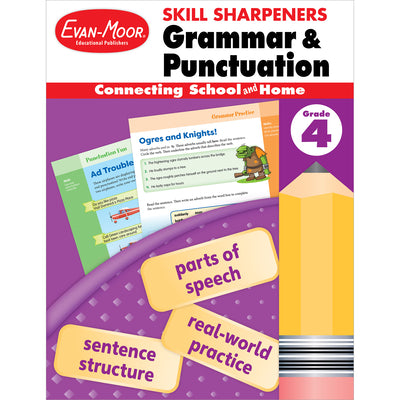 Cover Image for Skill Sharpeners: Grammar and Punctuation, Grade 4 -- Evan-Moor Educational Publishers, Paperback