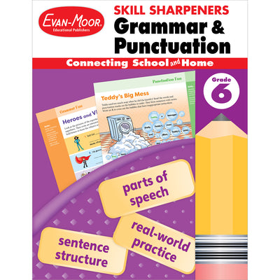 Cover Image for Skill Sharpeners: Grammar and Punctuation, Grade 6 -- Evan-Moor Educational Publishers, Paperback