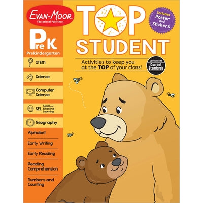 Cover Image for Top Student, Grade Prek -- Evan-Moor Educational Publishers, Paperback