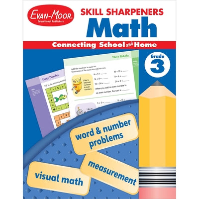 Cover Image for Skill Sharpeners: Math, Grade 3 -- Evan-Moor Educational Publishers, Paperback