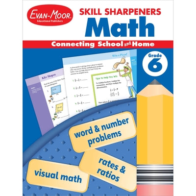 Cover Image for Skill Sharpeners: Math, Grade 6 -- Evan-Moor Educational Publishers, Paperback