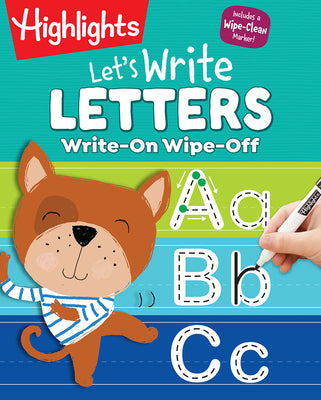 Cover Image for Write-On Wipe-Off Let's Write Letters: Handwriting Practice for Kids Learning to Write, Dry-Erase Lettering Workbook for Ages 3-6 -- Highlights Learning, Spiral