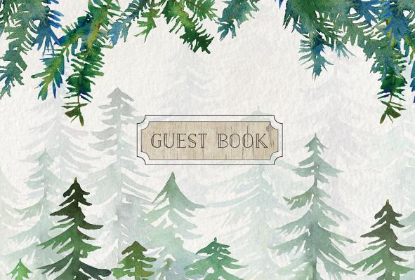 Cover Image for Guest Book Cabin Edition -- Editors of Rock Point, Hardcover