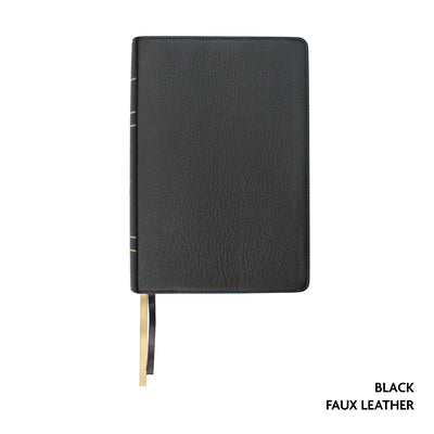 Cover Image for Legacy Standard Bible, Large Print Wide Margin, Paste-Down Black Faux Leather -- Steadfast Bibles, Imitation Leather