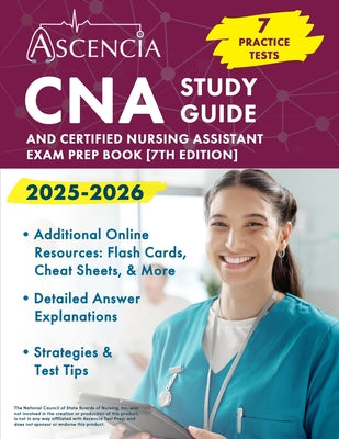 Cover Image for CNA Study Guide 2025-2026: 7 Practice Tests and Certified Nursing Assistant Exam Prep Book [7th Edition] -- Jeremy Downs, Paperback