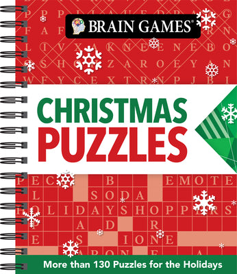 Cover Image for Brain Games - Christmas Puzzles: 120 Mixed Puzzles for the Holidays Volume 2 -- Publications International Ltd, Spiral Bound, Comb or Coil