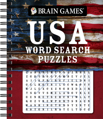 Cover Image for Brain Games - USA Word Search Puzzles (#5): Volume 5 -- Publications International Ltd, Spiral