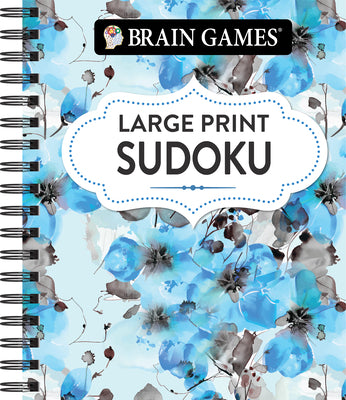 Cover Image for Brain Games - Large Print Sudoku (Floral) -- Publications International Ltd, Spiral