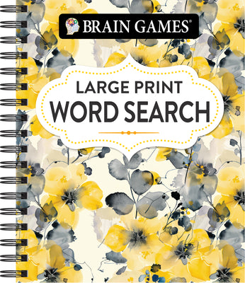 Cover Image for Brain Games - Large Print Word Search (Floral) -- Publications International Ltd, Spiral