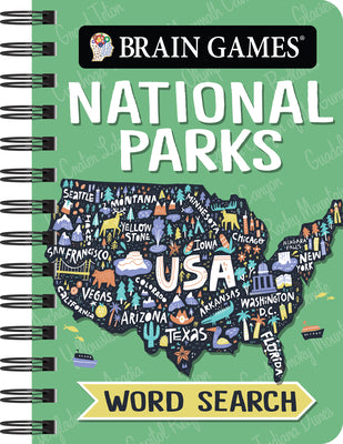 Cover Image for Brain Games - To Go - National Parks Word Search -- Publications International Ltd, Spiral