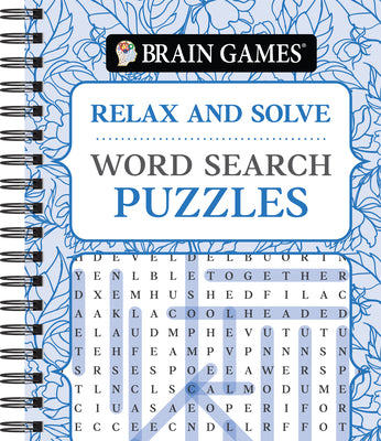 Cover Image for Brain Games - Relax and Solve: Word Search Puzzles (Pattern Cover) -- Publications International Ltd, Spiral
