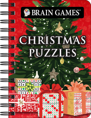 Cover Image for Brain Games - To Go - Christmas Puzzles (Tree and Presents Cover): Volume 4 -- Publications International Ltd, Spiral Bound, Comb or Coil