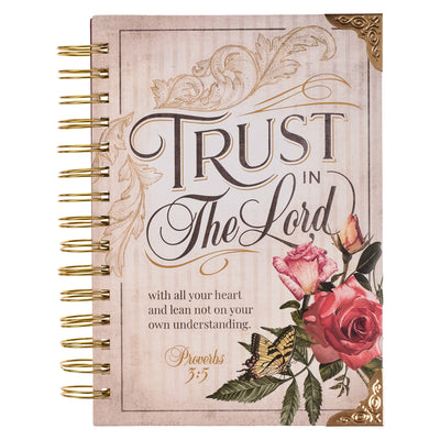 Cover Image for Christian Art Gifts Journal W/Scripture for Women Trust in the Lord Butterfly Proverbs 3:4 Bible Verse Burgundy 192 Ruled Pages, Large Hardcover Noteb -- Christianart Gifts, Spiral