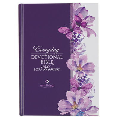 Cover Image for Devotional Bible NLT for Women (Hardcover, Purple) -- Christian Art Gifts, Hardcover