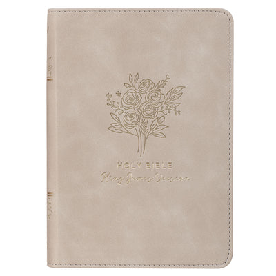 Cover Image for KJV Bible Compact (Faux Leather, Taupe) -- Christian Art Gifts, Imitation Leather