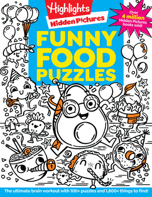 Cover Image for Funny Food Puzzles -- Highlights, Paperback