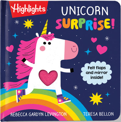 Cover Image for Unicorn Surprise!: Baby and Toddler Lift-The-Flaps Book, Interactive Unicorn Rhyming Book for Storytime, Bonding and Joyful Fun -- Rebecca Gardyn Levington, Board Books