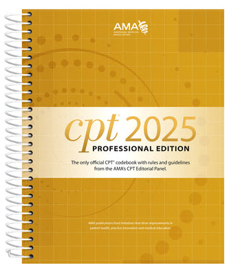 Cover Image for CPT Professional 2025 -- American Medical Association, Spiral
