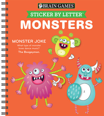 Cover Image for Sticker by Letter: Monsters -- Publications International Ltd, Spiral