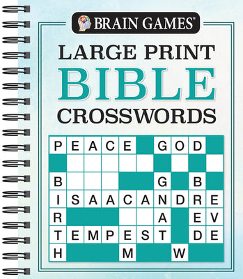 Cover Image for Brain Games - Large Print Bible Crosswords -- Publications International Ltd, Spiral